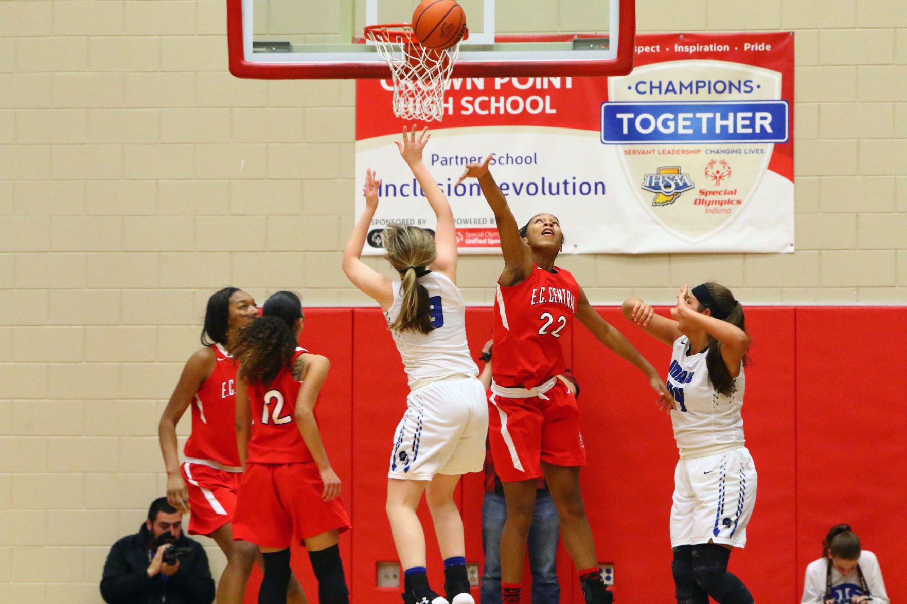 Gallery: Girls Basketball Sectional Finals - E.C. Central vs. Lake Central